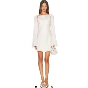 Stine Cold Fox X REVOLVE Gracie Jacquard Mini Dress in Ivory